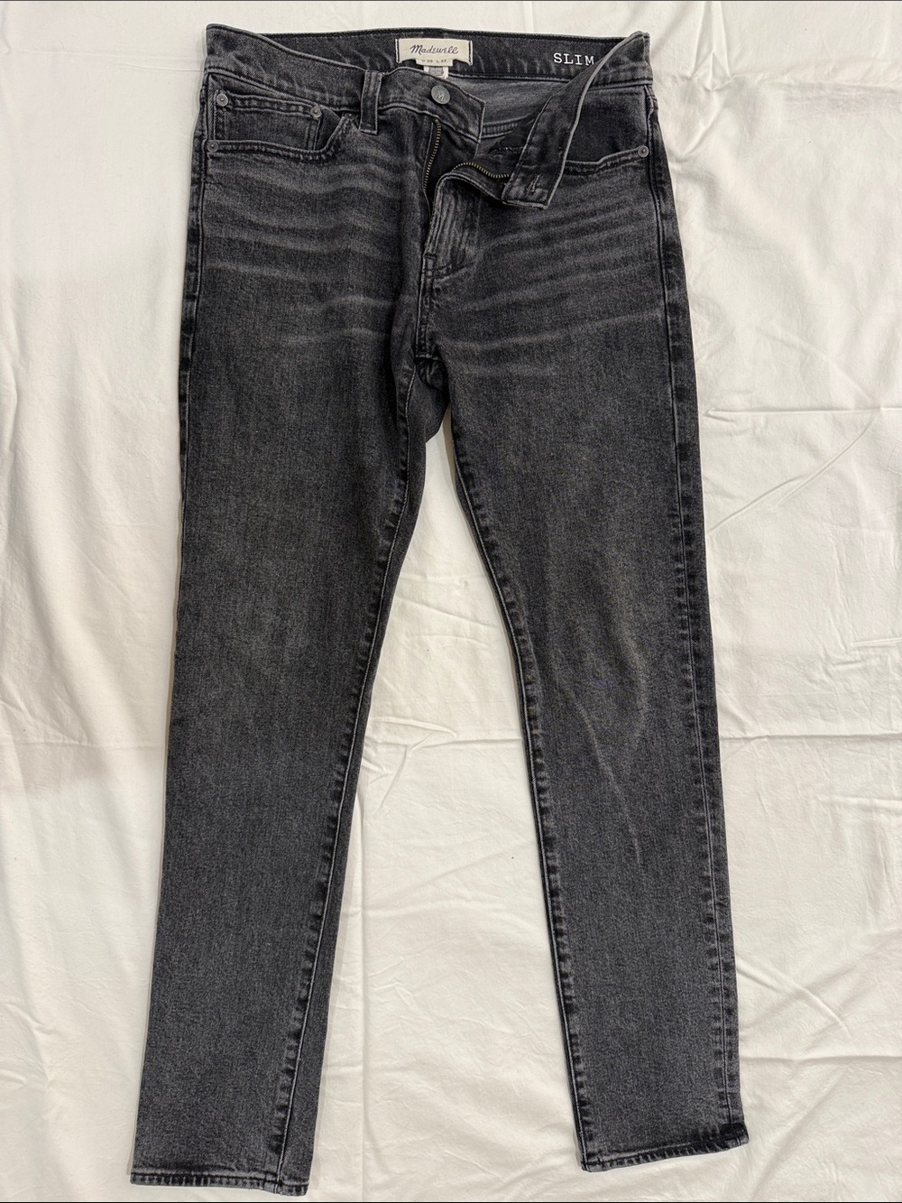 Madewell Men's Slim Washed Black Jeans